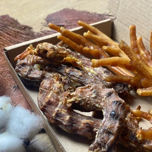 Mixed special selection of Natural Chicken Dog treats | Chicken Dog Treats | One Week Treats | Chicken feet’s treats  | Chicken neck treats