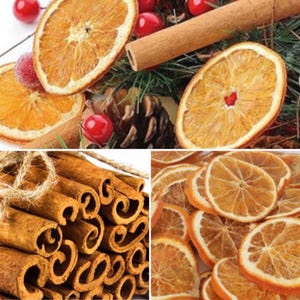 Mixed box of 10 cinnamon sticks and 10 dried orange slices, Decorative Christmas, Craft, Christmas Decorations, Christmas crafts, crafts