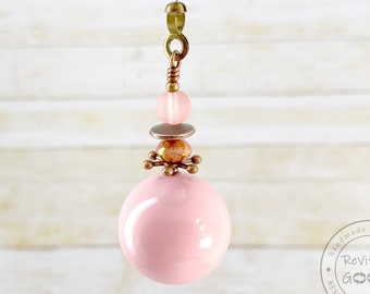Chunky Pink Pull Chain, Closet Light Pull, Ceiling Fan Pull, Single Pull, Large Lamp Pull, Extra Chain Available