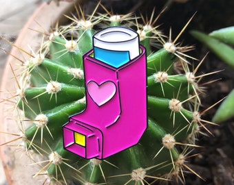 Inhaler Pin, Medical Pin, Enamel Pin, Pharmacy Pin, Pharmacist ...