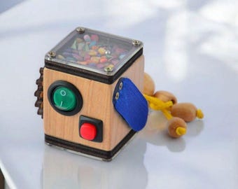 Montessori Busy Cube: Sensory Travel Toy for Toddlers