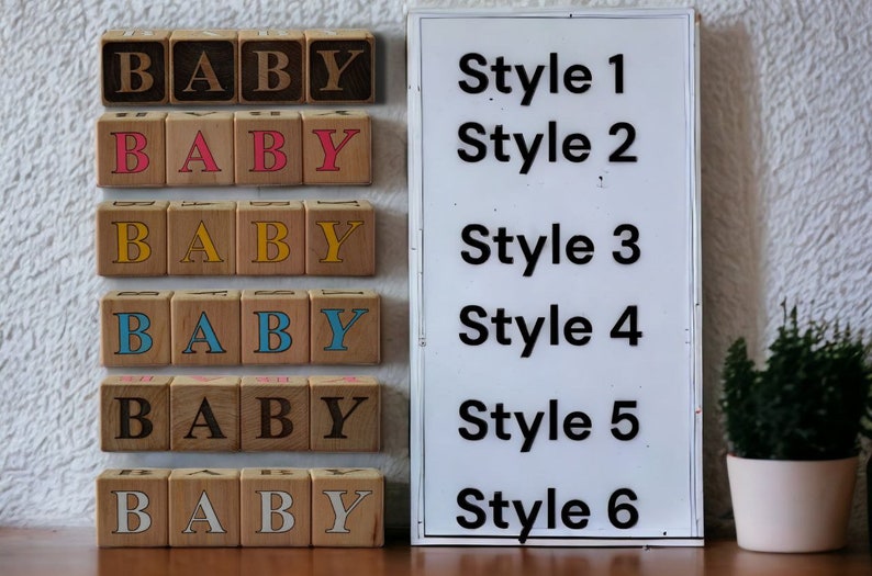 Babies Photo Props, Baby Wooden Blocks Baby Custom Wood Blocks, Personalized Wood Blocks, Nursery decor, Name letters, Baby Shower image 9