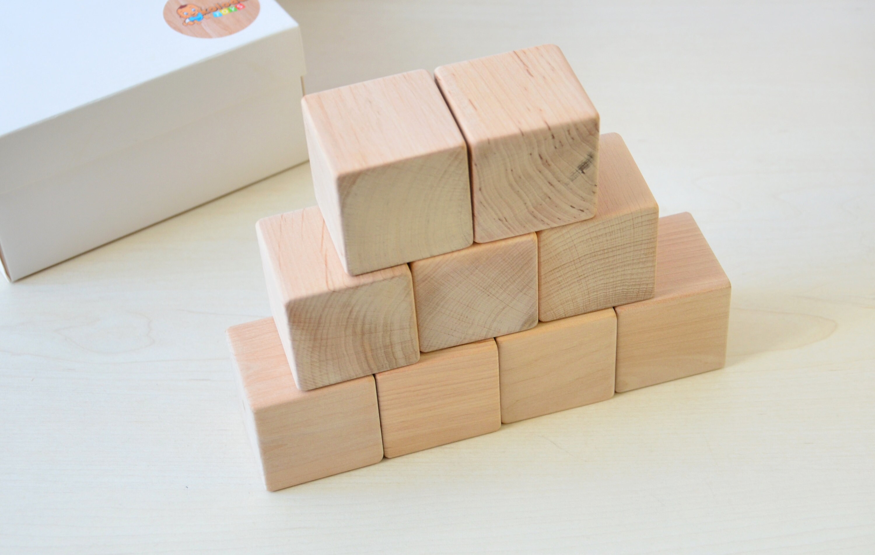 Set of 9 wooden blocks Etsy
