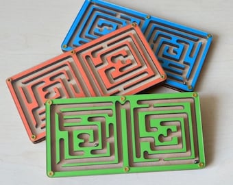 Wooden Labyrinth Game, Marble Maze, Educational Toys, Gift for kids, Fidget Toy, Carseat toys, 4 year old gift, Kids Game