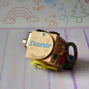 Wooden toy 2 years old Personalized toddler gift image 8