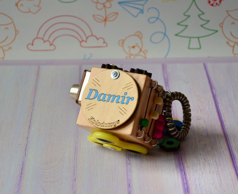 Wooden toy 2 years old Personalized toddler gift image 8