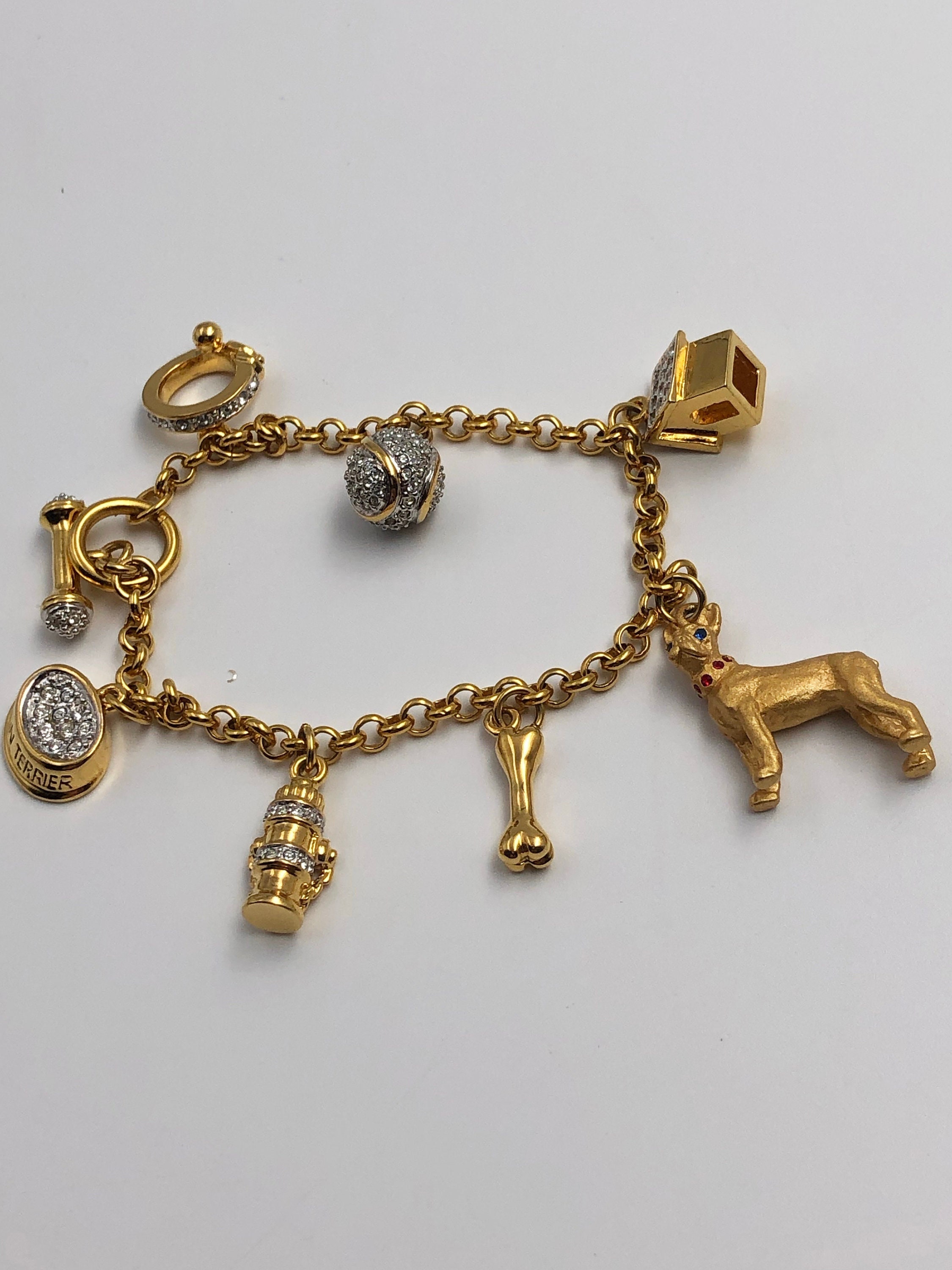 Boston Terrier Danbury Mint Dog Charm Bracelet