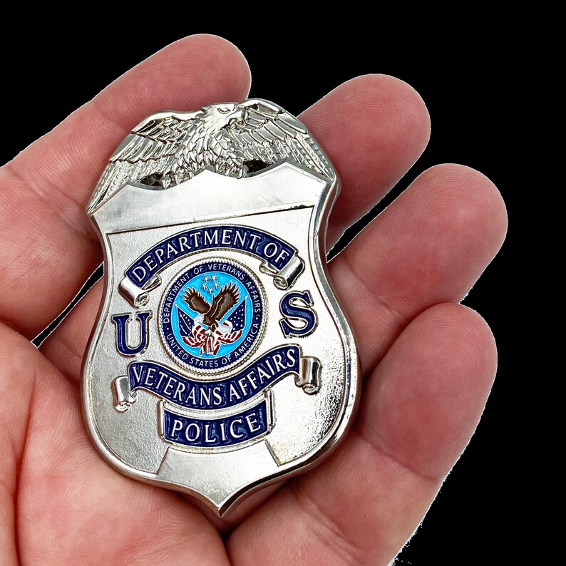 VA Veterans Affairs Challenge Coin Police Thin Blue Line Flag Etsy