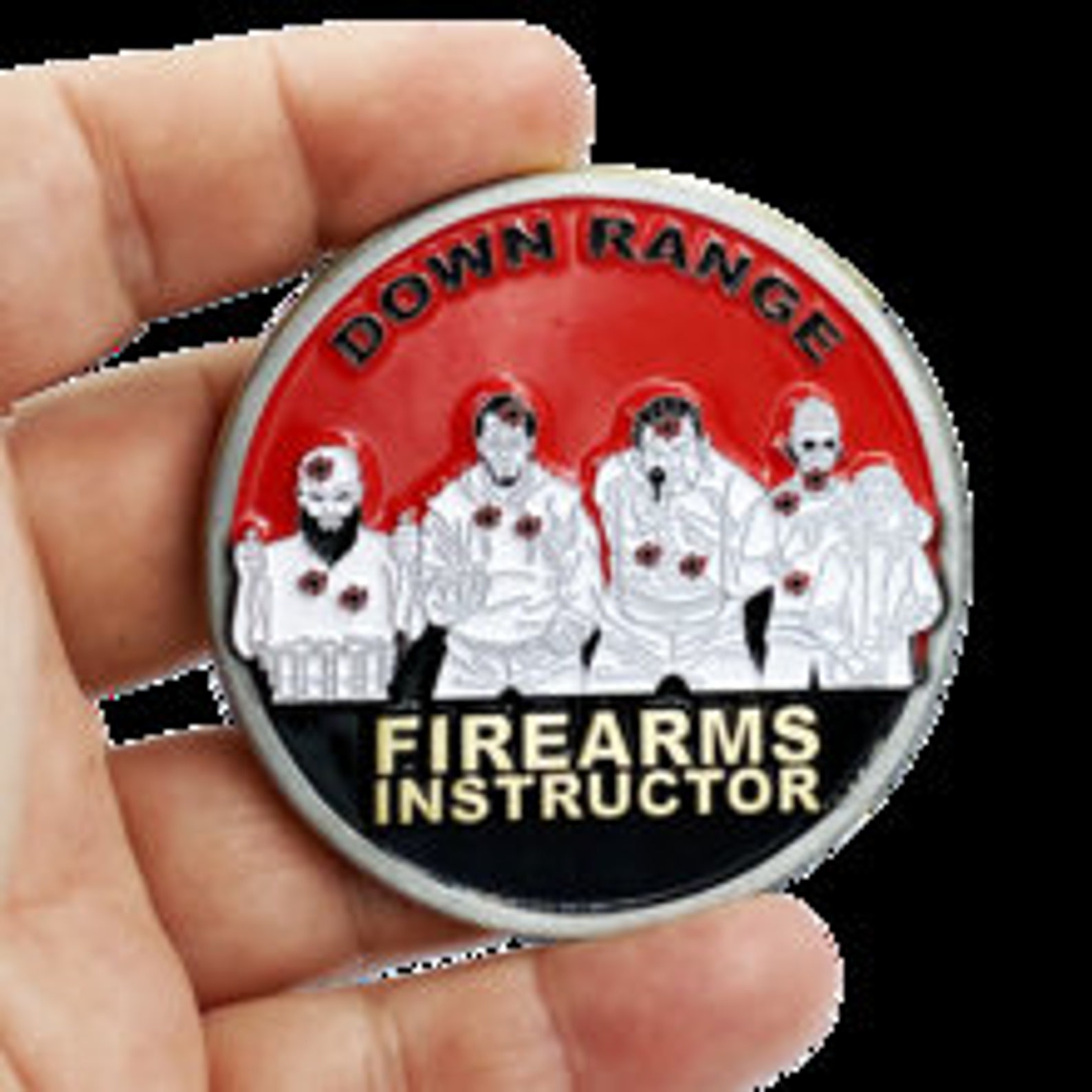 Firearms Instructor Down Range Police Military Target Etsy