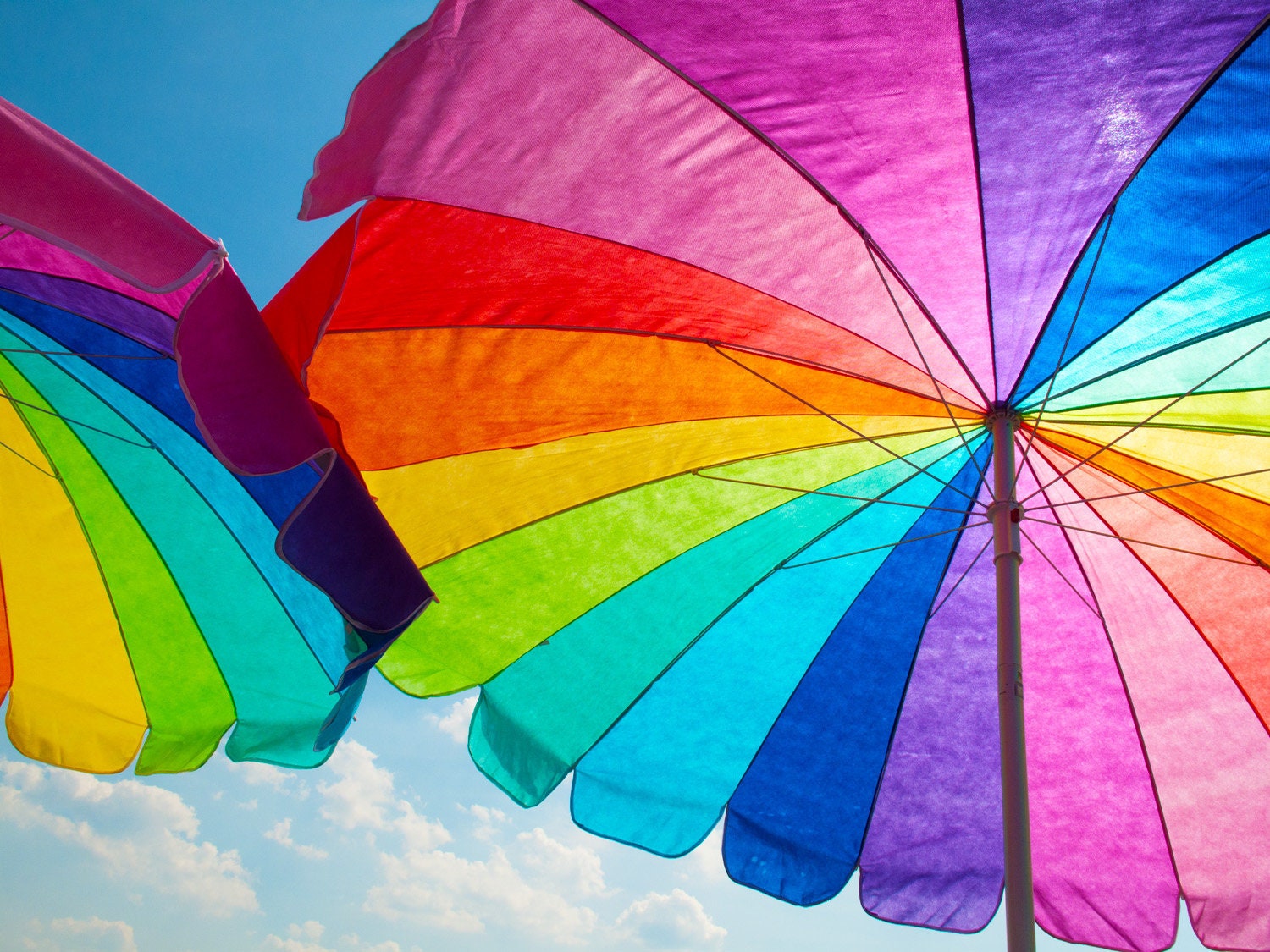 Beach Umbrellas Coastal Wall Art Photograph Print Home Etsy