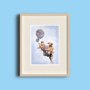 Carl, Russell and Dug from &#39;UP&#39; Downloadable Print, Digital Art.