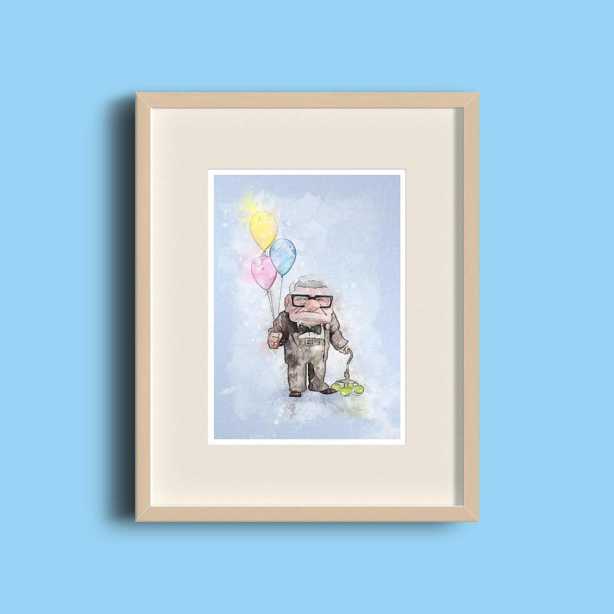Carl Fredricksen. 'UP'. Downloadable Print., image size:2000x2000