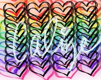 Heart rainbows