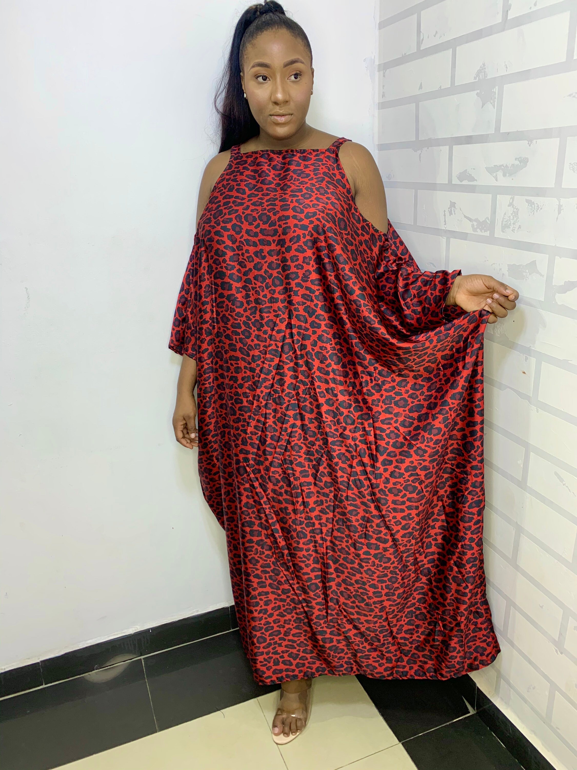 leopard print kaftan