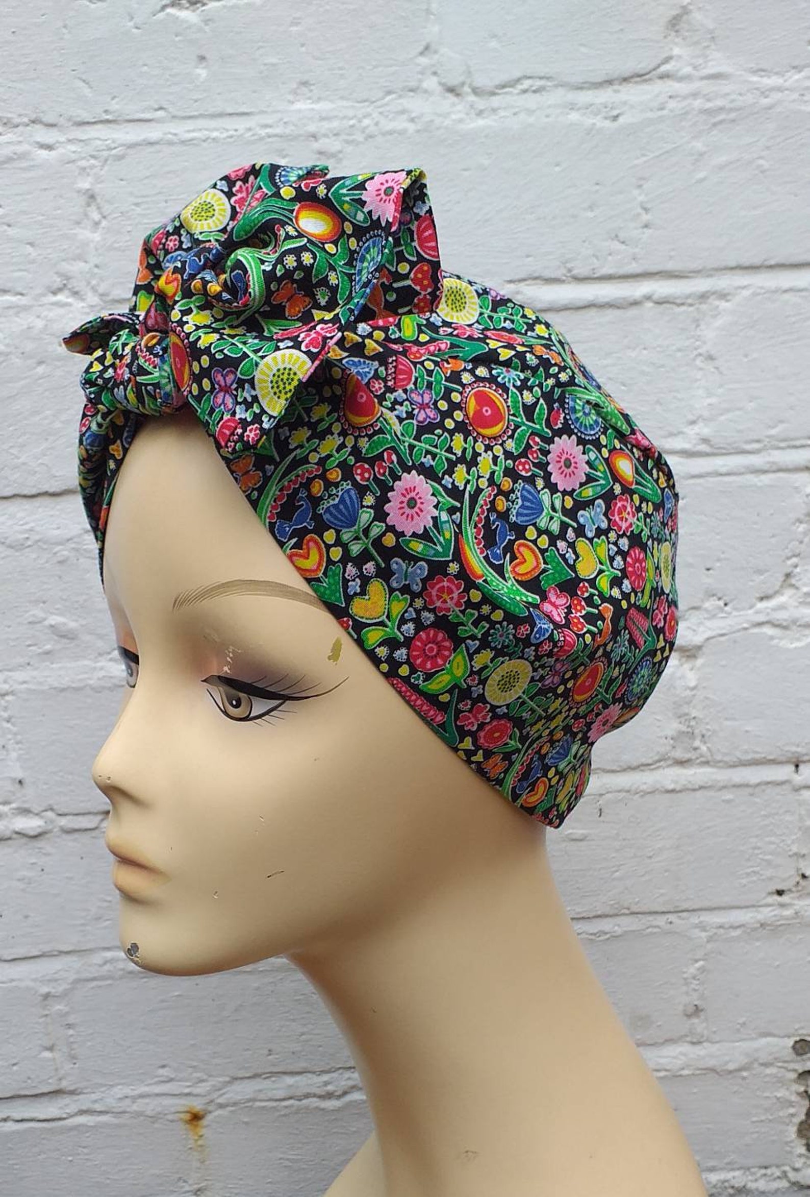 Cotton Summer TURBAN vintage style headwrap rockabilly 30s | Etsy