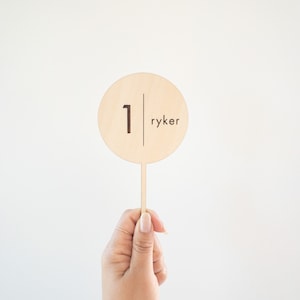 Custom 1st Birthday Cake Topper: Minimalist Wooden or Acrylic