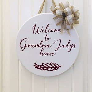 Personalized Last Name Wood Door Hanger: Custom Monogram Wreath