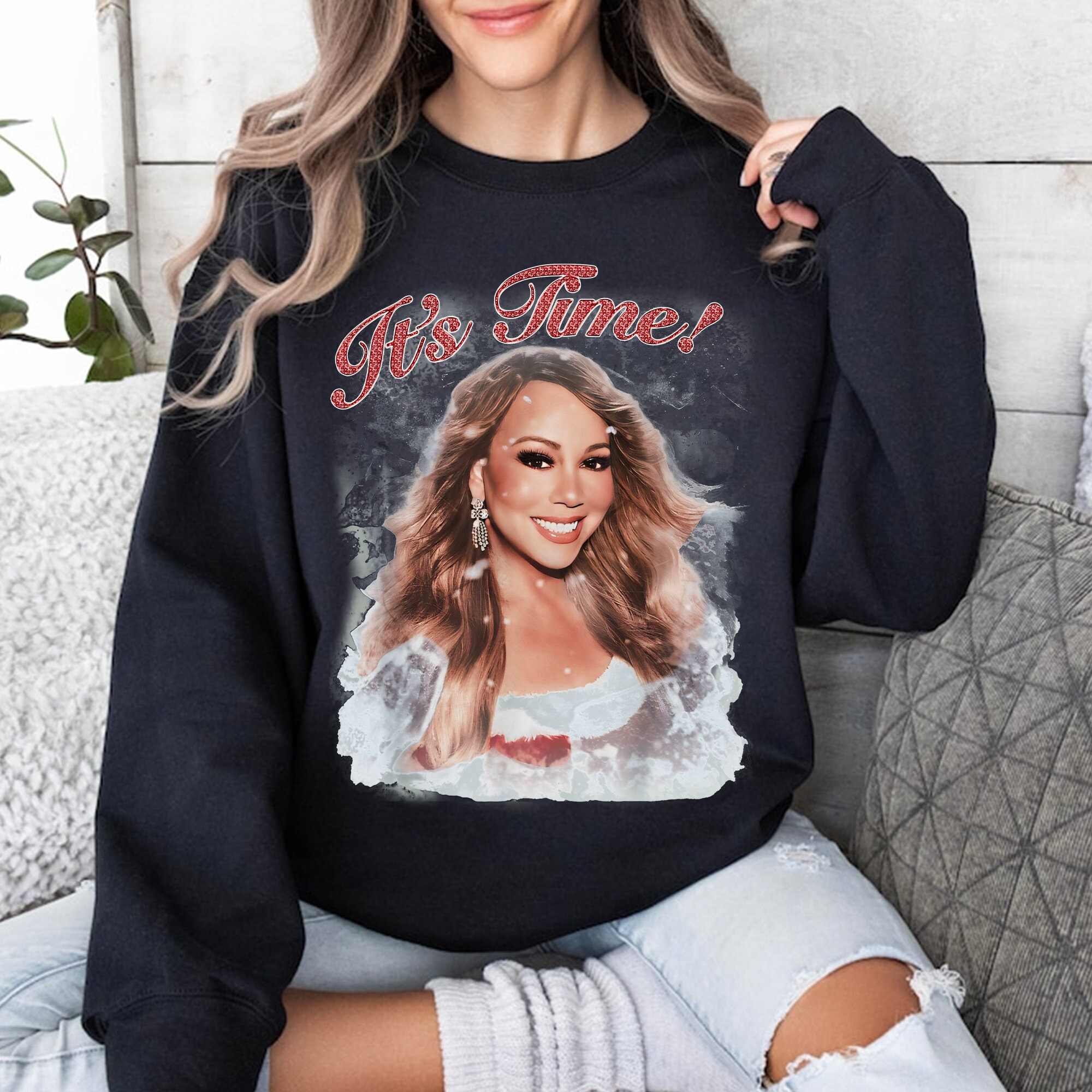 It's Time Png Mariah Carey Christmas Png All I Want for - Etsy