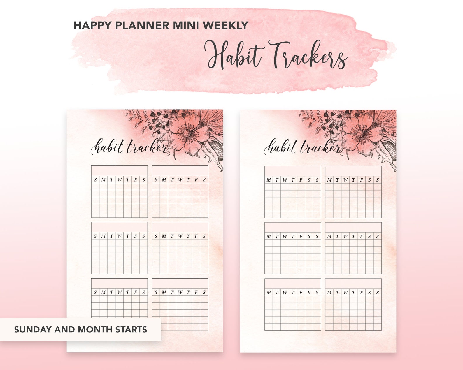 Mini Habit Tracker Printable