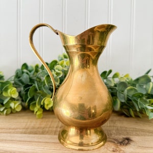 Solid Brass Pitcher/Jug/Vase