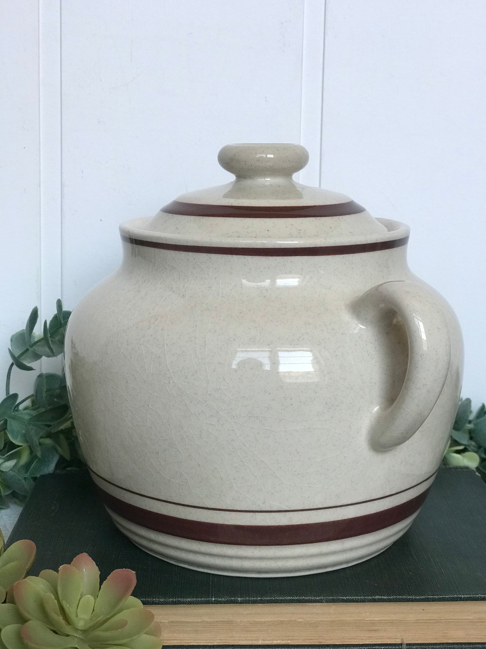 Vintage Scandia Bean Pot Japan Northland Stoneware Etsy