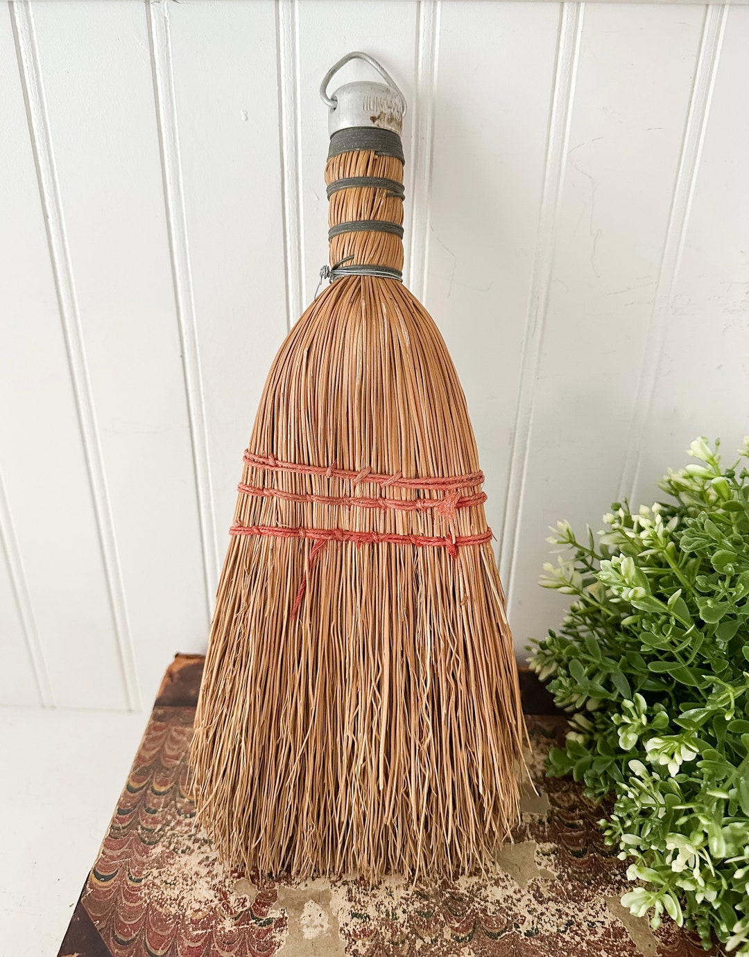 Vintage Straw Hand Broom Etsy