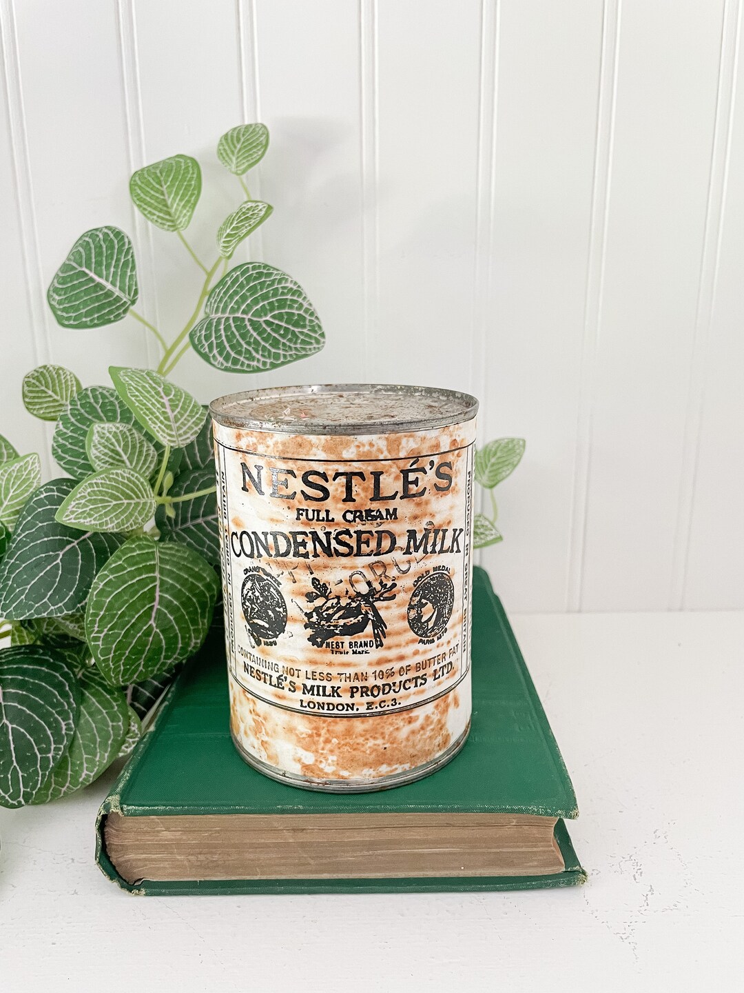 Rustic Old Nestles Condensed Milk Tin Vintage Farmhouse Etsy