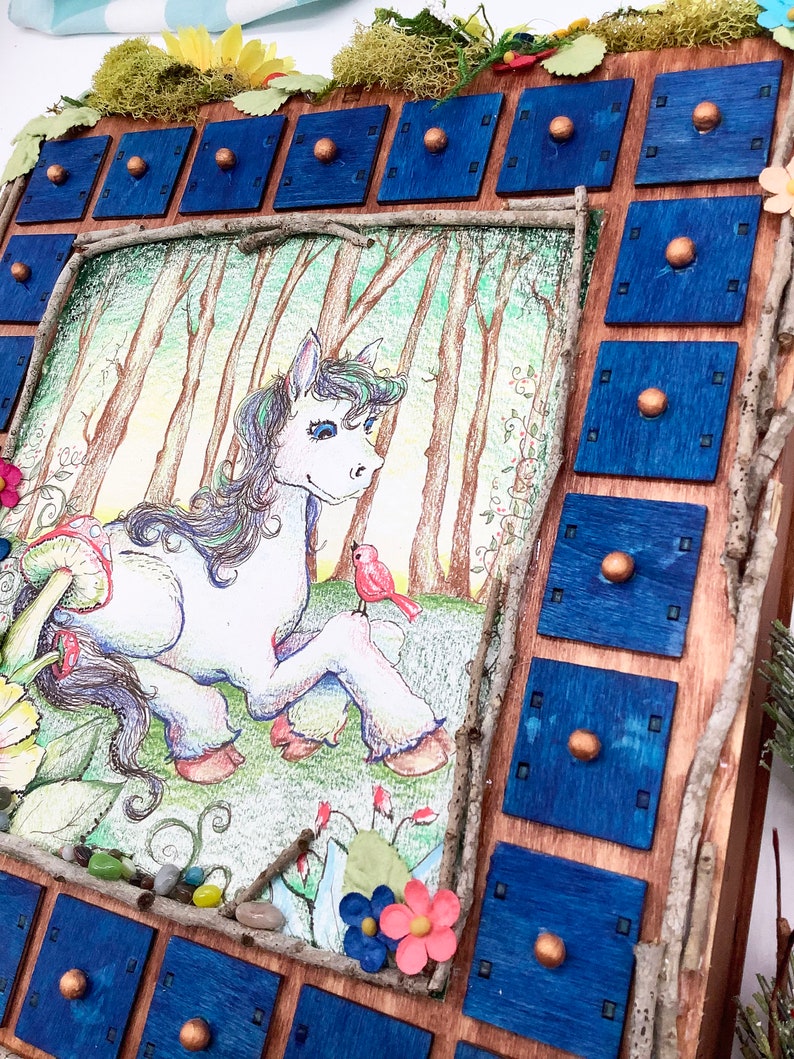 Handmade Wood Advent Calendar / Horse Lover's Gift / Pony Etsy