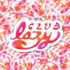 Sticker Lazy Club - Lazy Club Sticker - Accessoires Décoration