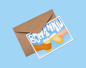 Beer Birthday Card - Greetings Card A6