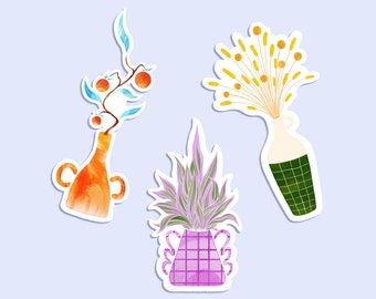 3 Amphoras Stickers Set