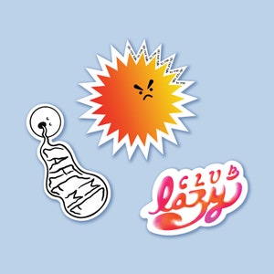 Set de 3 Stickers Mood - 3 Mood Stickers Set - Accessoires Décoration