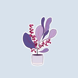Sticker Plante Extraterrestre / Extraterrestrial Plant Sticker (1/3)