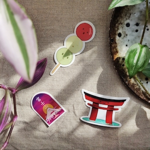 Set de 3 Stickers Japon - 3 Japan Stickers Set - Accessoires Décoration