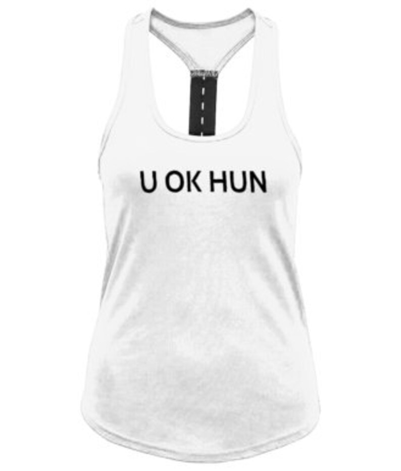 U OK HUN performance strap back vest-yoga top-keep fit