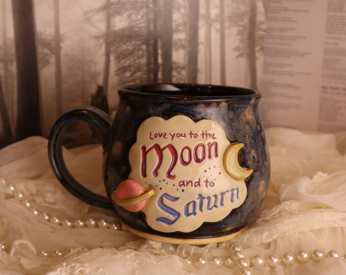 Large "To the Moon and to Saturn" Mug #2