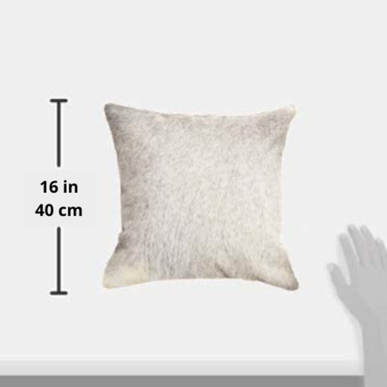 Original Dark Exotic Brown Cowhide Cushion Cover Set of 2 16x16 in Cow Skin Pillowcase