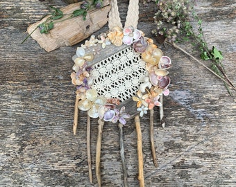 Shell Flower Wall Hanging