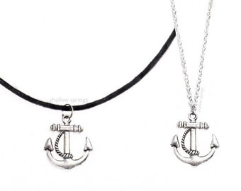 Anchor Necklace. Anchor Choker. Anchor Jewellery. Anchor Jewelry. 90s. Charm Choker. Anchor. Nautical Jewellery. Nautical Jewelry. Sea. Boat