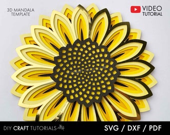 Free Free 345 Half Sunflower Mandala Svg SVG PNG EPS DXF File