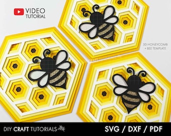 Free Bumble Bee Mandala Svg