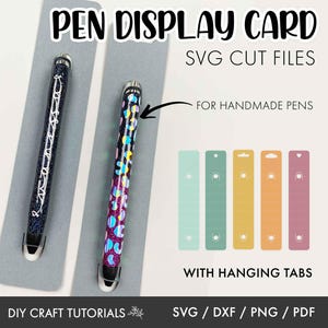 Pen card svg, Pen display card svg, Pen Holder SVG, pen display card svg, glitter pen svg, Resin pen svg, pen svg