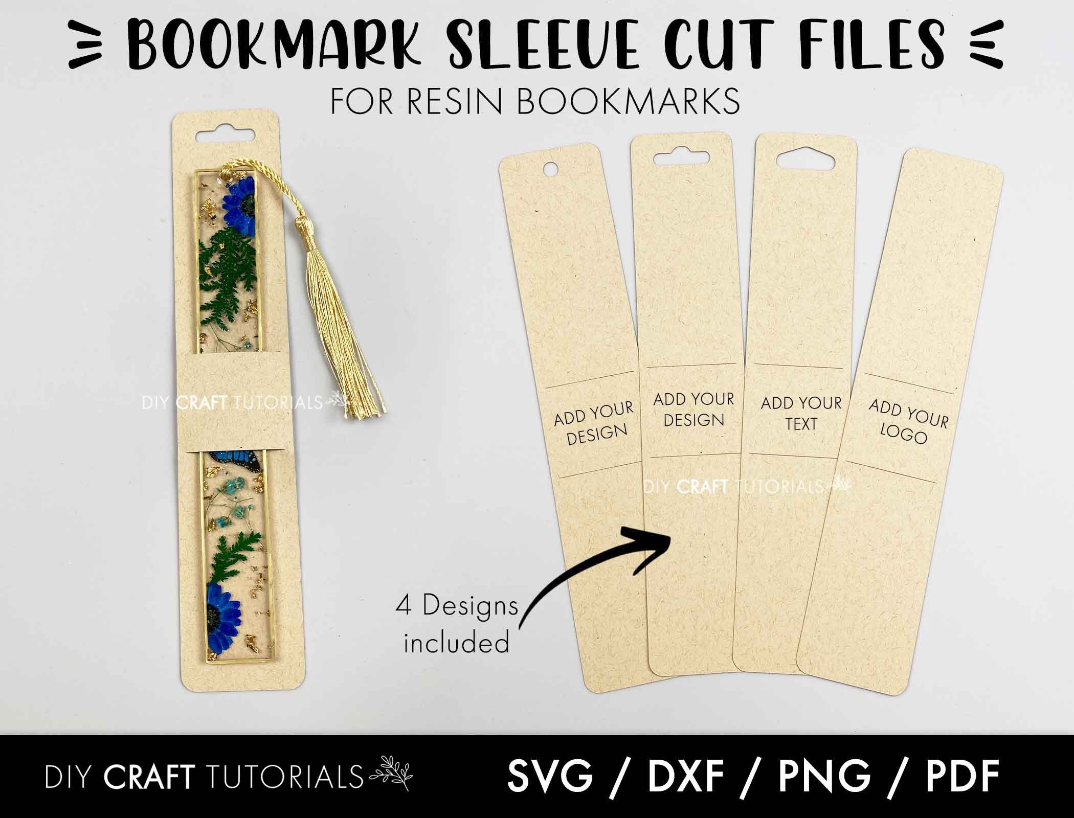 Bookmark Display Card Svg Bookmark Sleeve Svg Bookmark Etsy