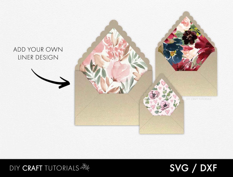 A7 Envelope Template, 5.25 x 7.25 envelope template, A7 Envelope SVG, Envelope svg, wedding invitation envelope template, cricut svg image 4