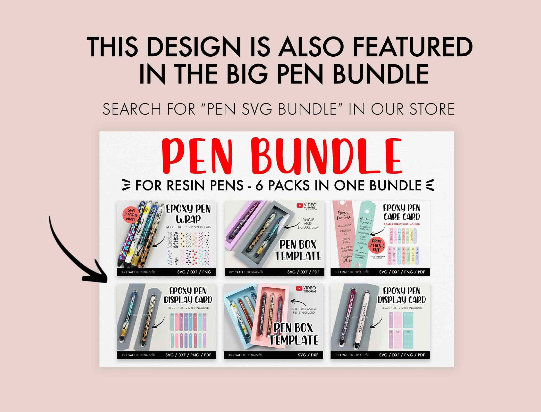 Pen Wrap SVG – DIY Craft Tutorials