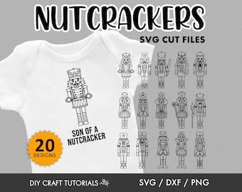 Pacchetto SVG Schiaccianoci di Natale: 20 design