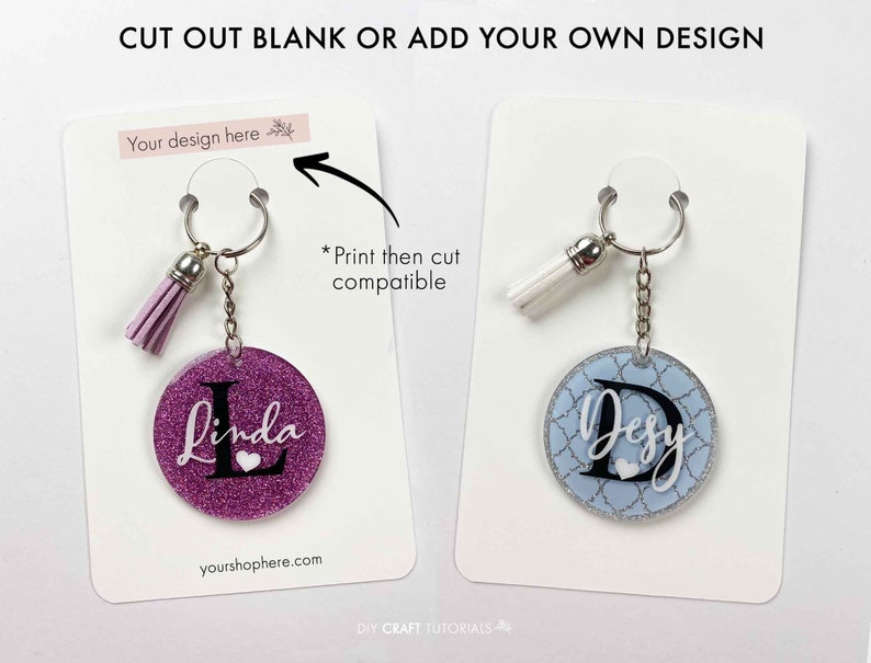 Keyring Display Card Svg Keyring Display Card Template - Etsy Australia