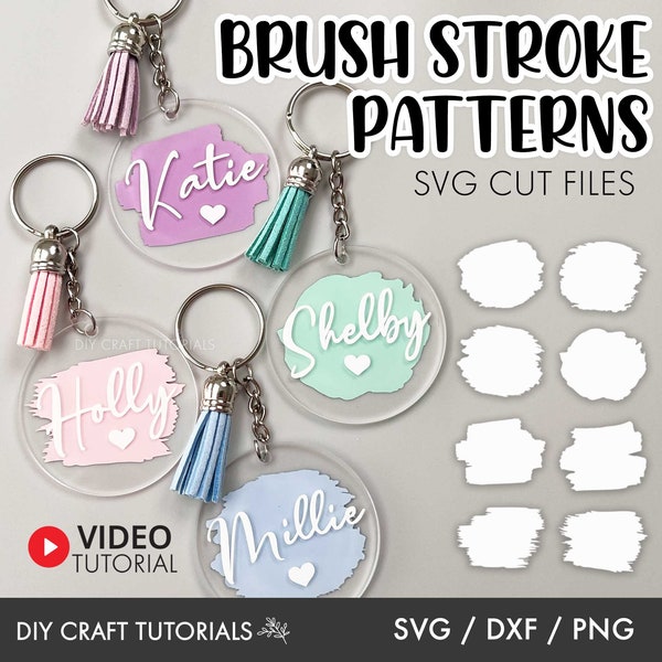 Paint Brush Stroke svg, Paint Brush svg, key ring pattern svg, Paint splatter svg, Paint stroke svg, keychain svg, paint brushes for cricut