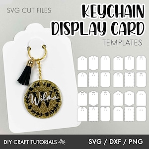 Keychain Display Card Svg, Keychain Display Card Template, Keychain Packaging svg, keychain svg, Packaging svg, svg cut files, cricut svg