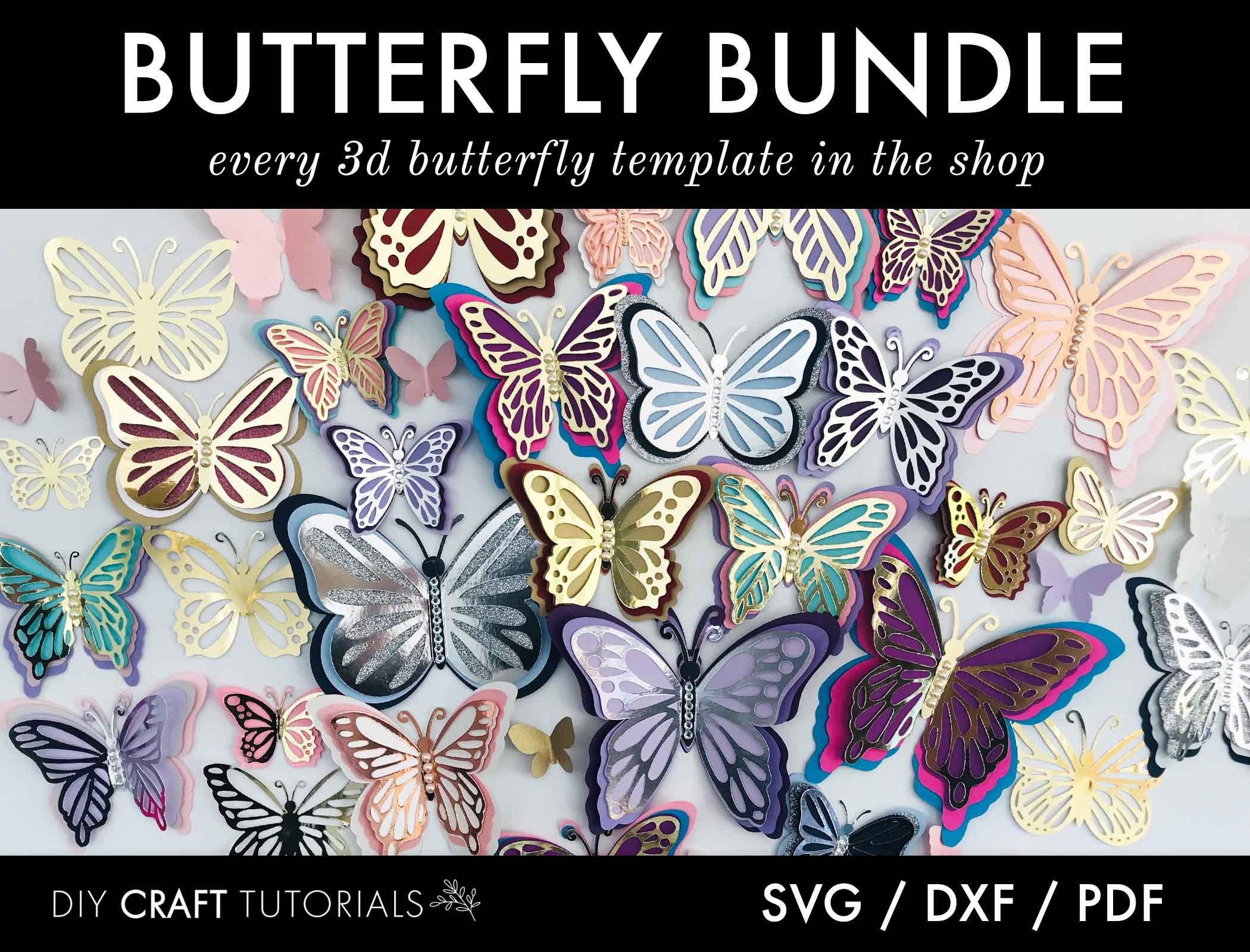 Download Butterfly Bundle Svg Butterfly Svg 3d Butterfly Svg Etsy